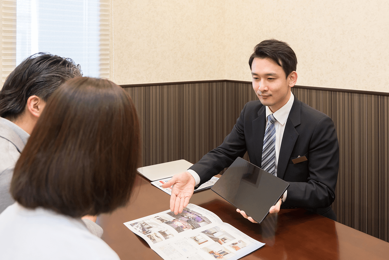 ご希望の日時・場所にお伺いいたします 費用や内容、流れを正確にお伝えいたします。