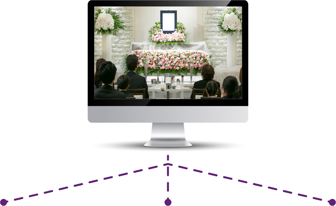 オンライン葬儀の様子