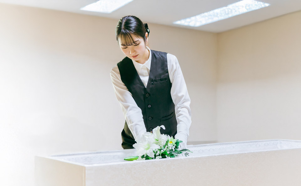 ご遺体を安置している様子