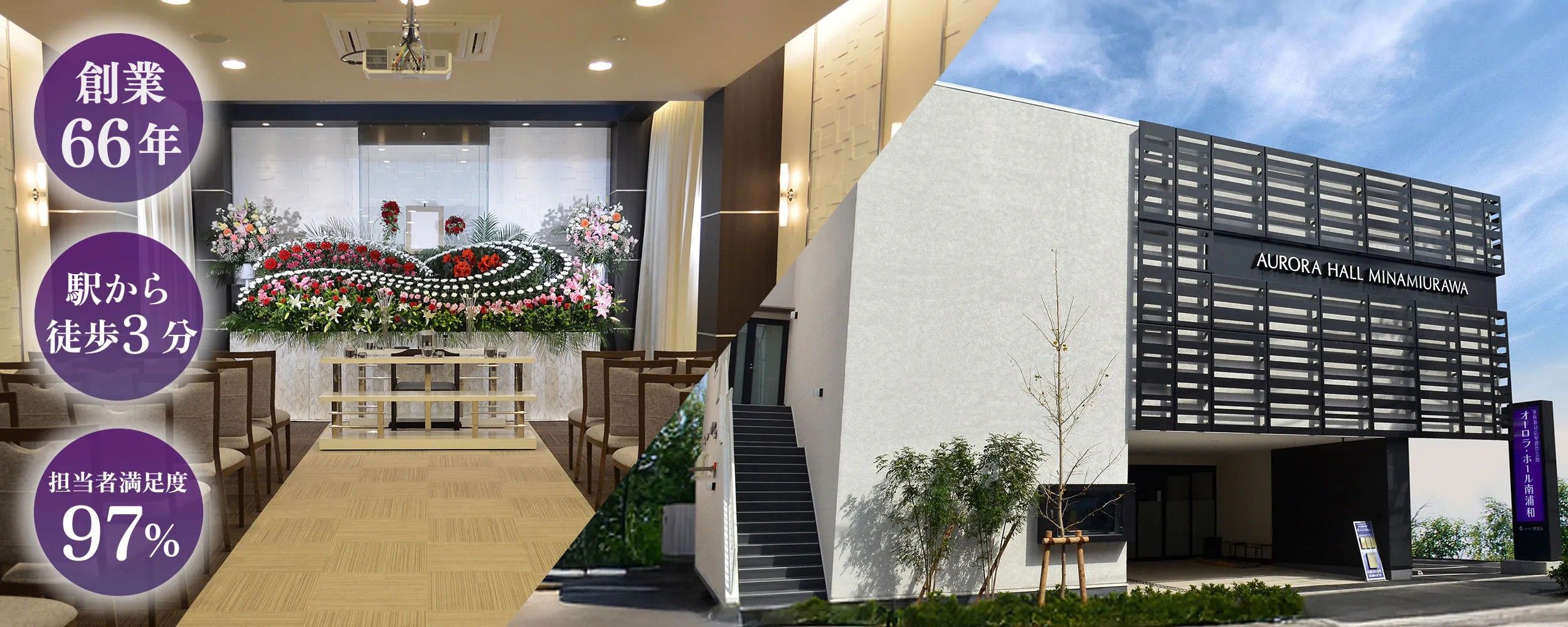 創業66年、駅から徒歩3分、担当者満足度97％